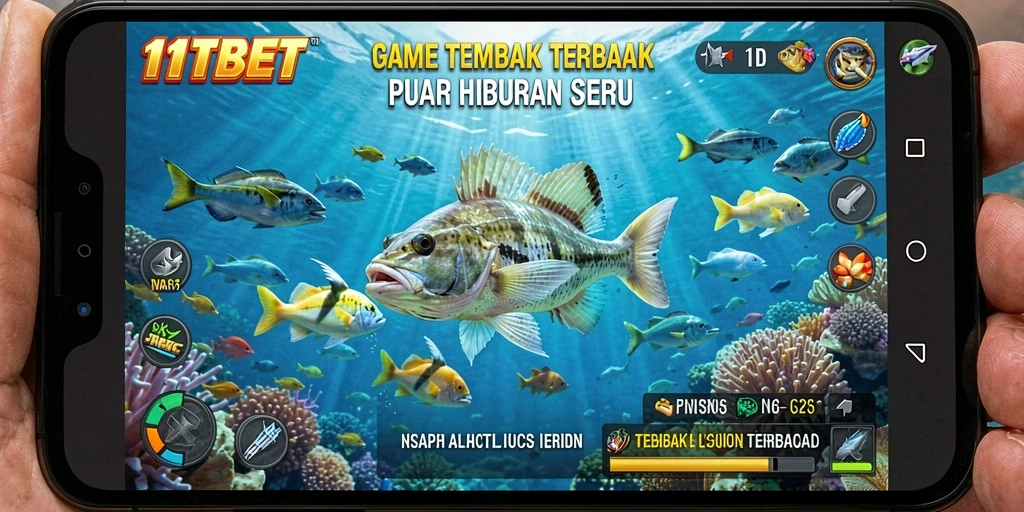 Screenshot gameplay 11TBET yang penuh aksi Tembak Ikan.