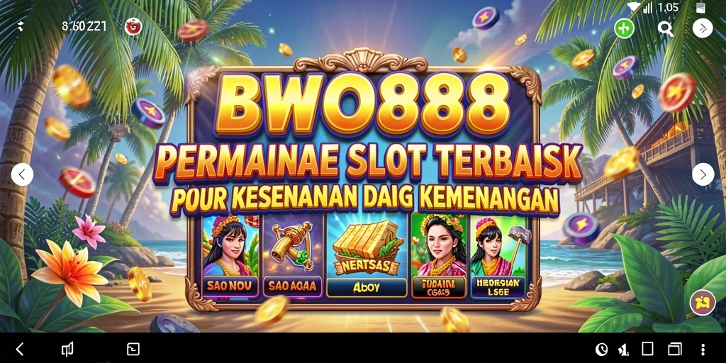 Tampilan menarik dari permainan Slot BWO888 dengan fitur-fitur yang menghibur.