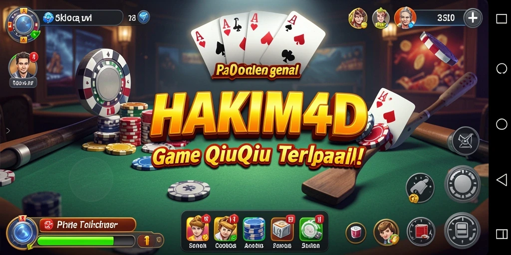 Tampilan seru gameplay QiuQiu HAKIM4D saat berlangsung.