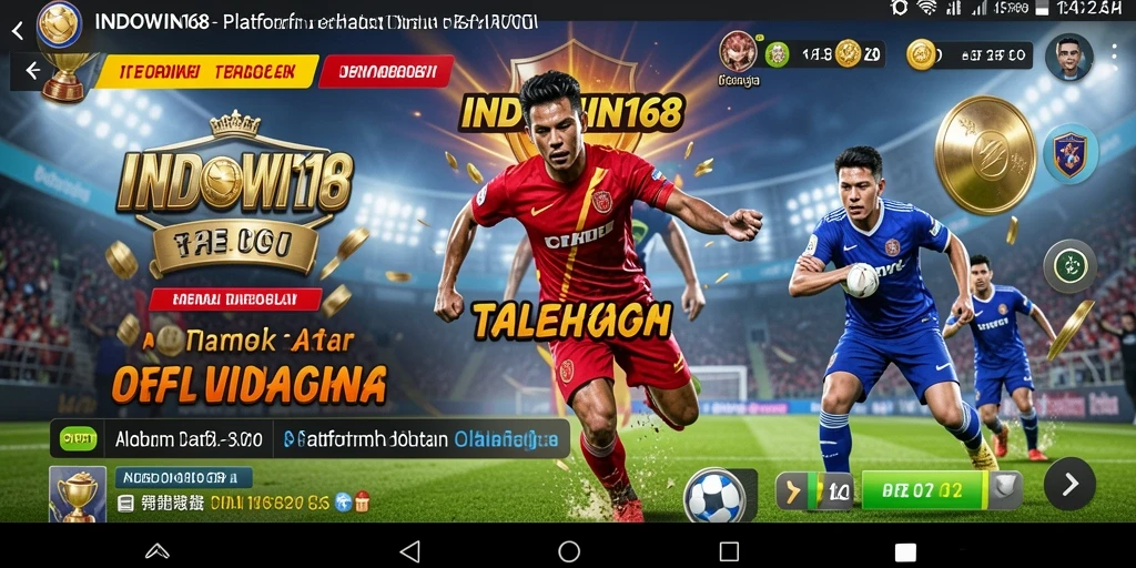 Tampilan utama INDOWIN168 dengan antarmuka taruhan olahraga yang menarik.