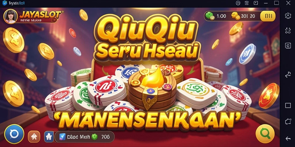 Screenshot menampilkan aksi seru dalam permainan QiuQiu