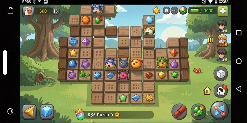 Screenshot menunjukkan gameplay menantang dari RP66 yang penuh warna.